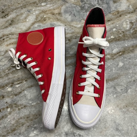 NEW Chuck Taylor All Star Converse High Top Red Sneakers Unisex M 8.5 W 10.5 - Picture 3 of 12